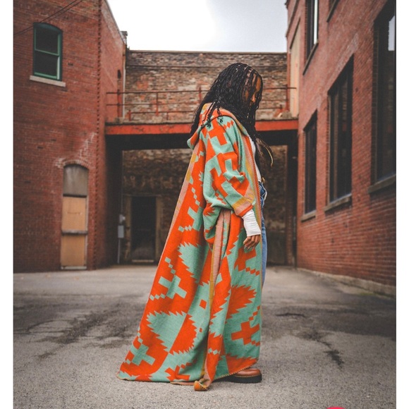 Muti colored hooded cardigan - Picture 1 of 3